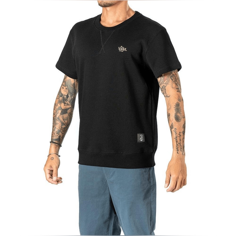 Black Short Sleeve Tee for Men
